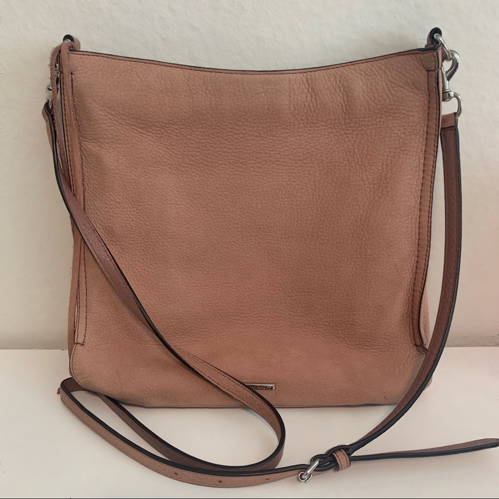 Rebecca Minkoff Pebbled Zipper Leather Crossbody